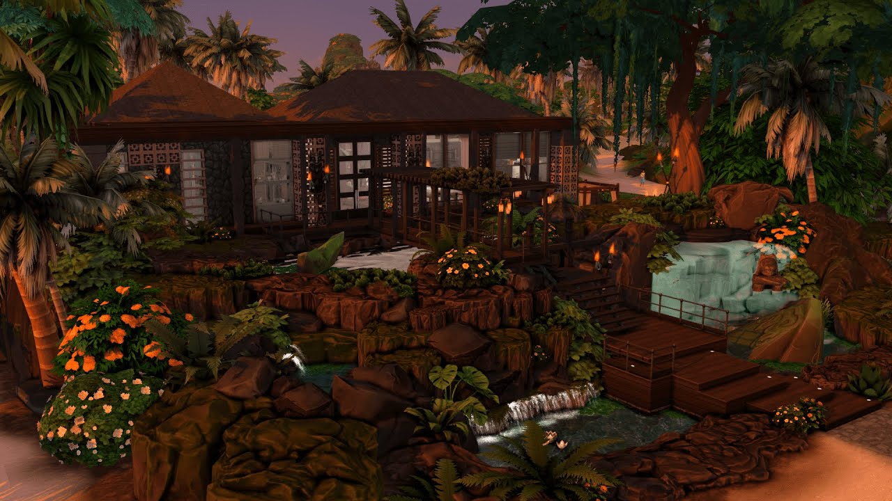 🌴Beach Daze🌴| Honeymoon Bungalow | Stop Motion | NoCC | Sims 4