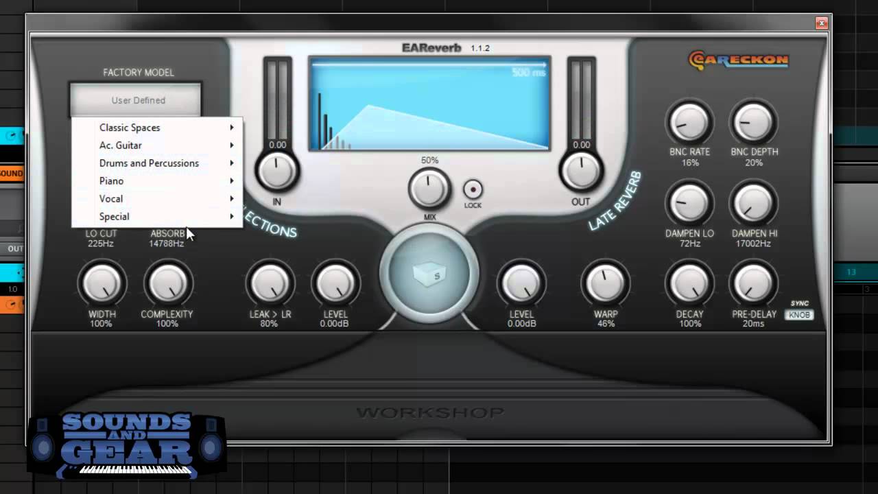 Eareckon EAReverb algorithmic reverb plugin review