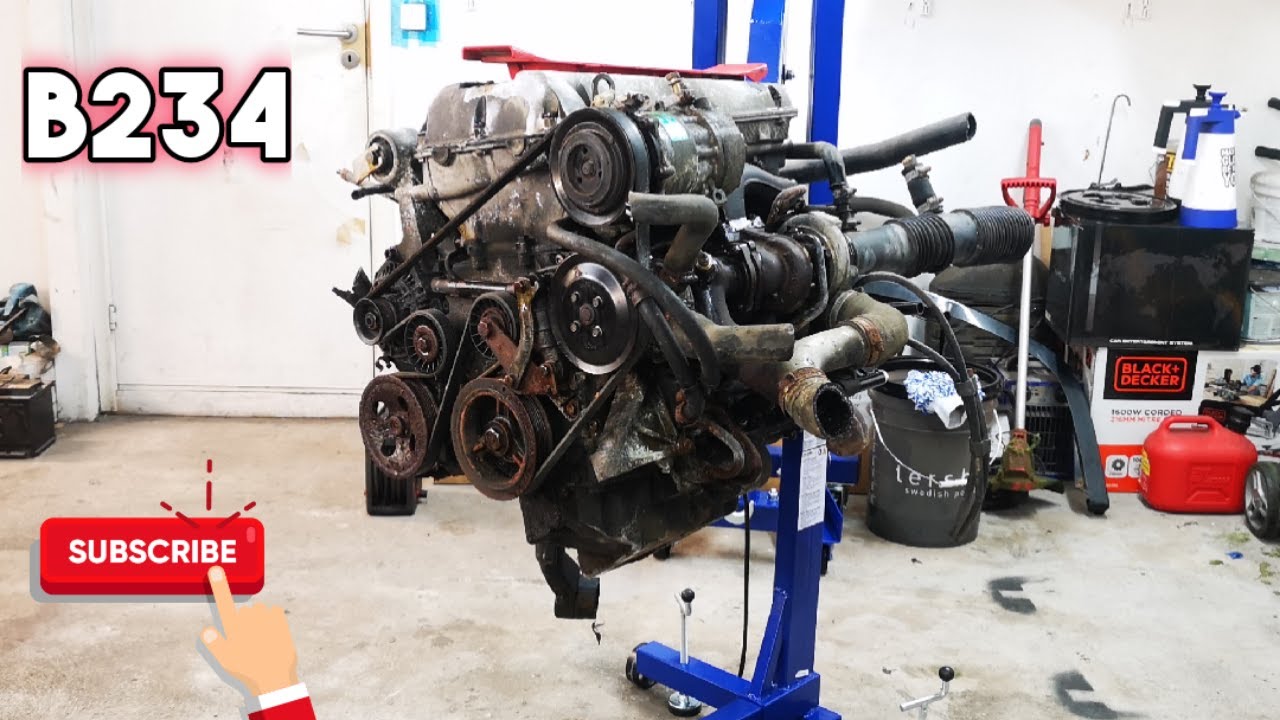 SAAB 9-5 RWD, SAAB 9000 B234 Disassembly. Balanceshaft Delete!