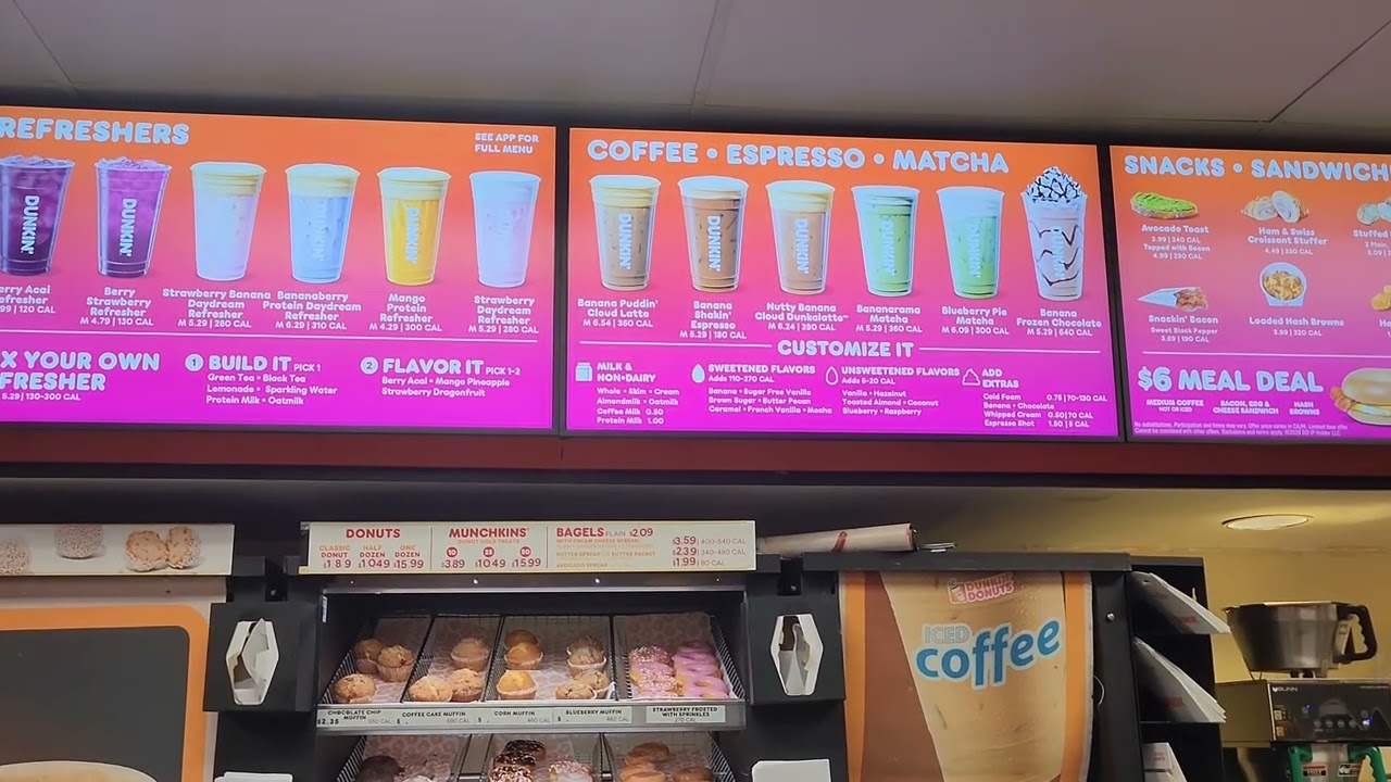 Dunkin Donuts New Manu Drinks Banana Flavor 