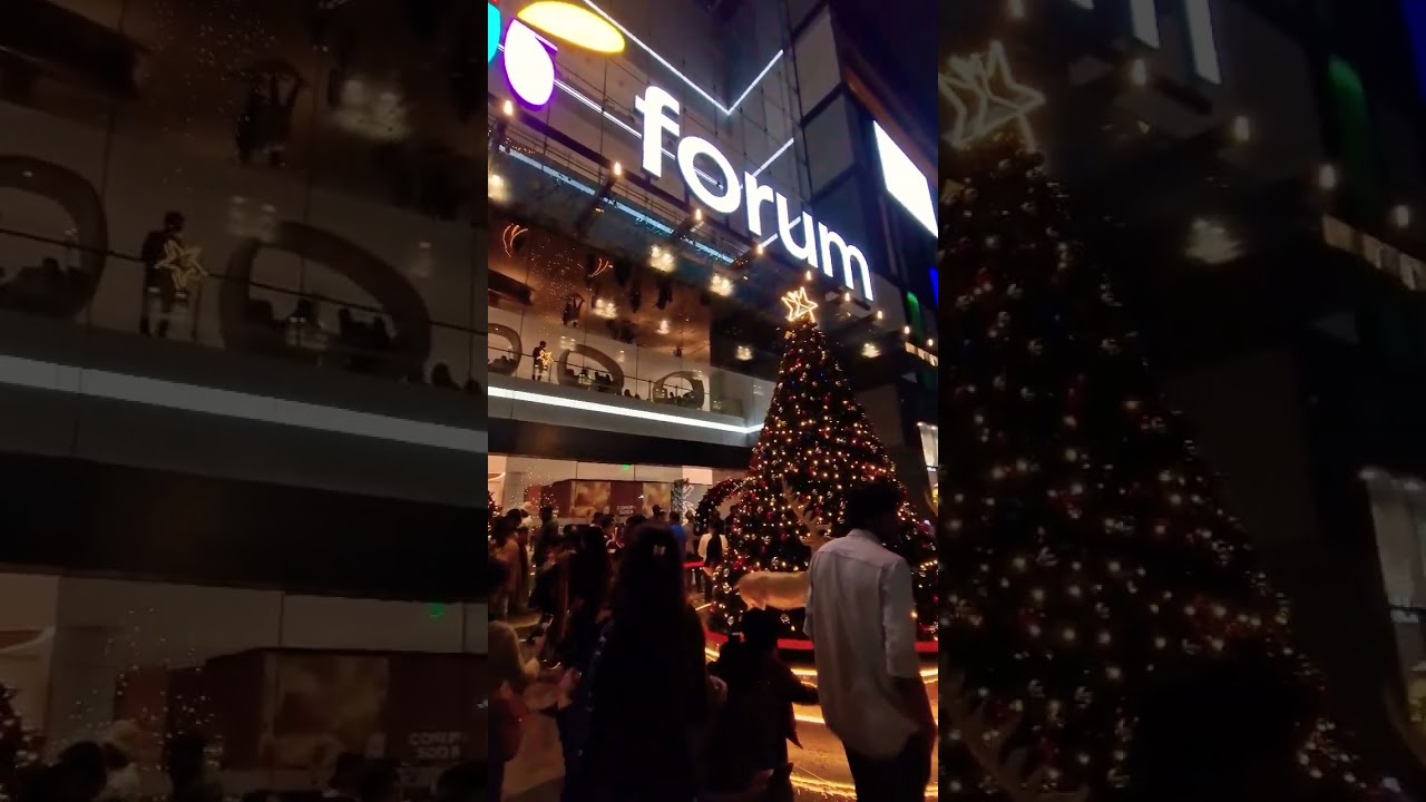 Forum Mall decorations for Christmas 🎄 #supraash #viral #shorts #india #bangalore #forum #christmas