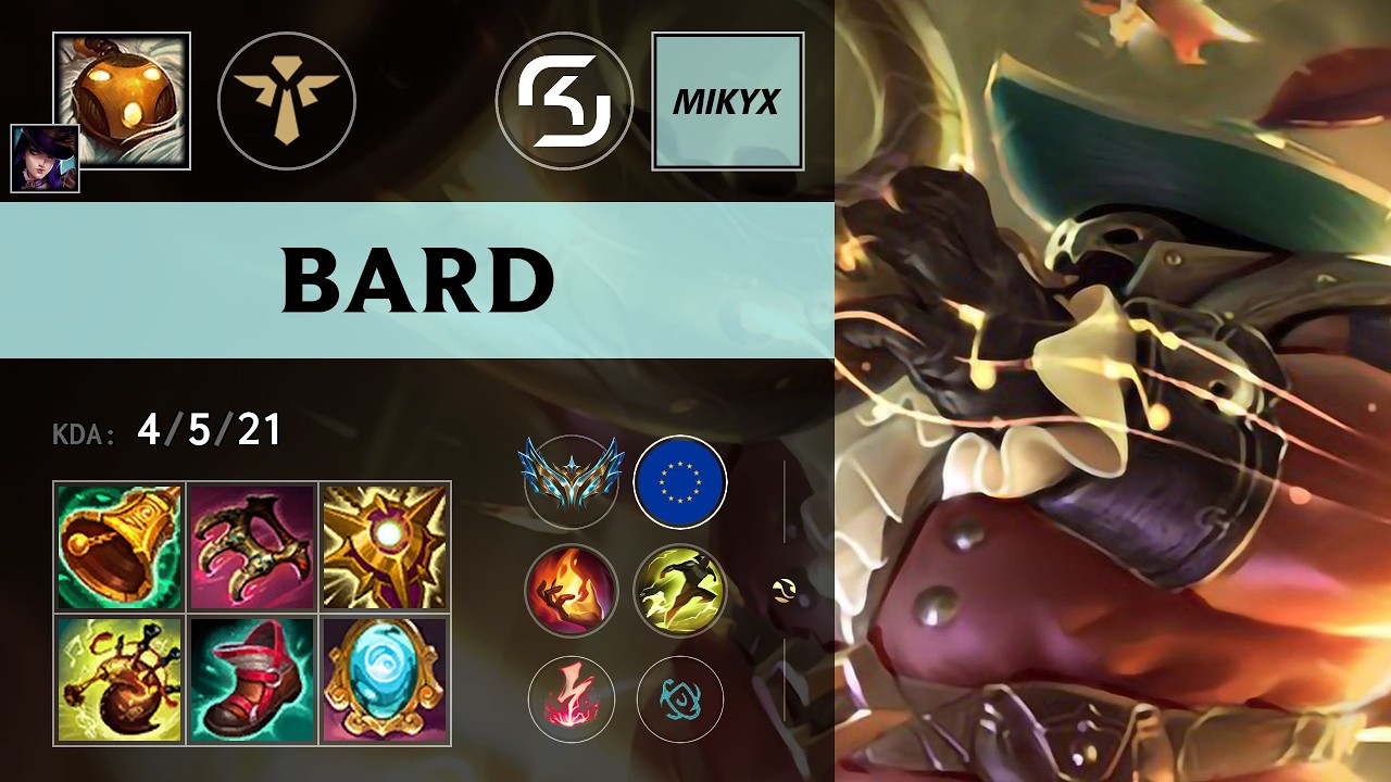 (SK Mikyx) Bard Support vs Nautilus (JL HungryPanda) - EUW Challenger Patch 26.14