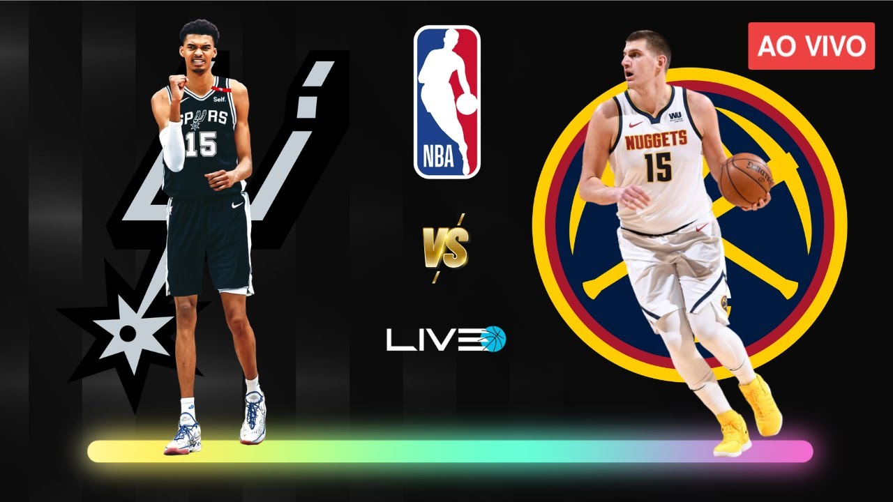 SAN ANTONIO SPURS x DENVER NUGGETS - NBA AO VIVO l Wembanyama vs Nikola Jokic
