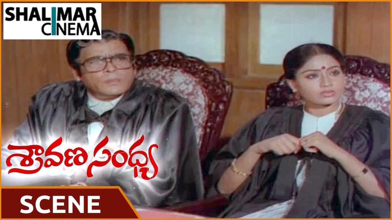 శ్రావణ సంధ్య సీన్స్ ||  Sobhan Babu Solved Case In Court  Scene || Sobhan Babu, Vijayasanthi