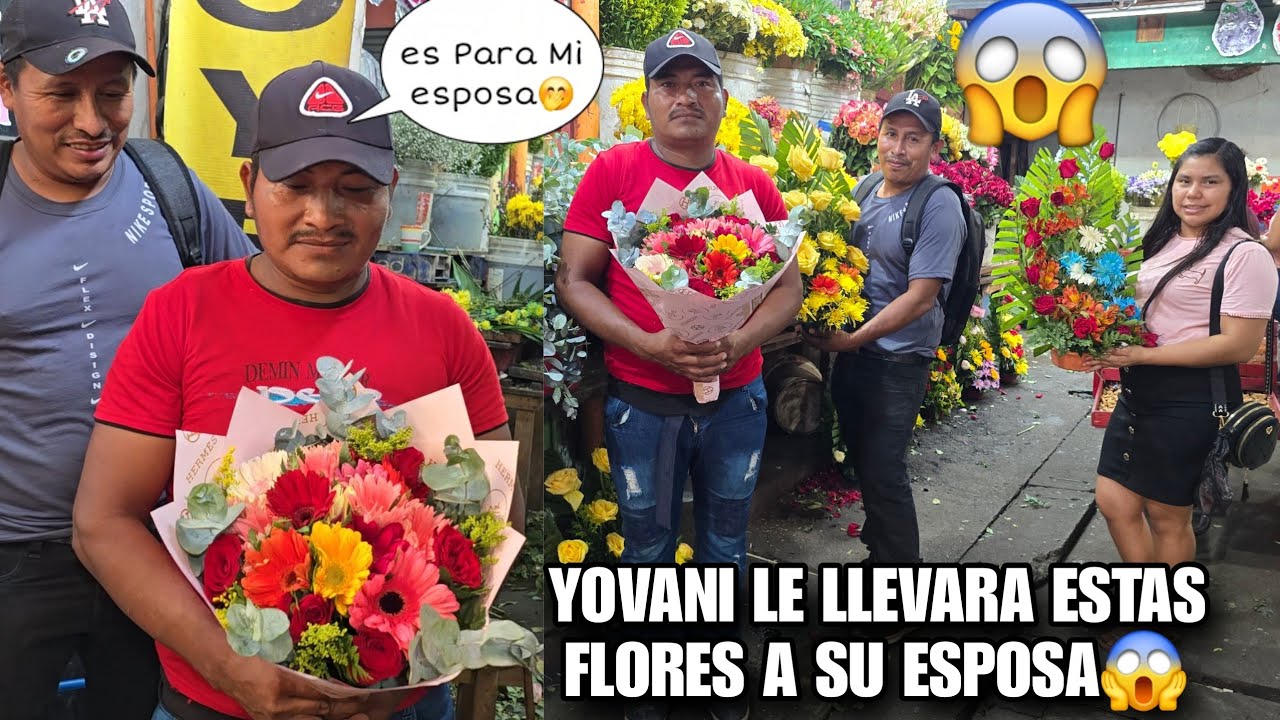YOVANI Muy Enamorado Le Llevara Estas Flores a Su Esposa😱El Esta Ancioso Por Ver Su Reaccion😨