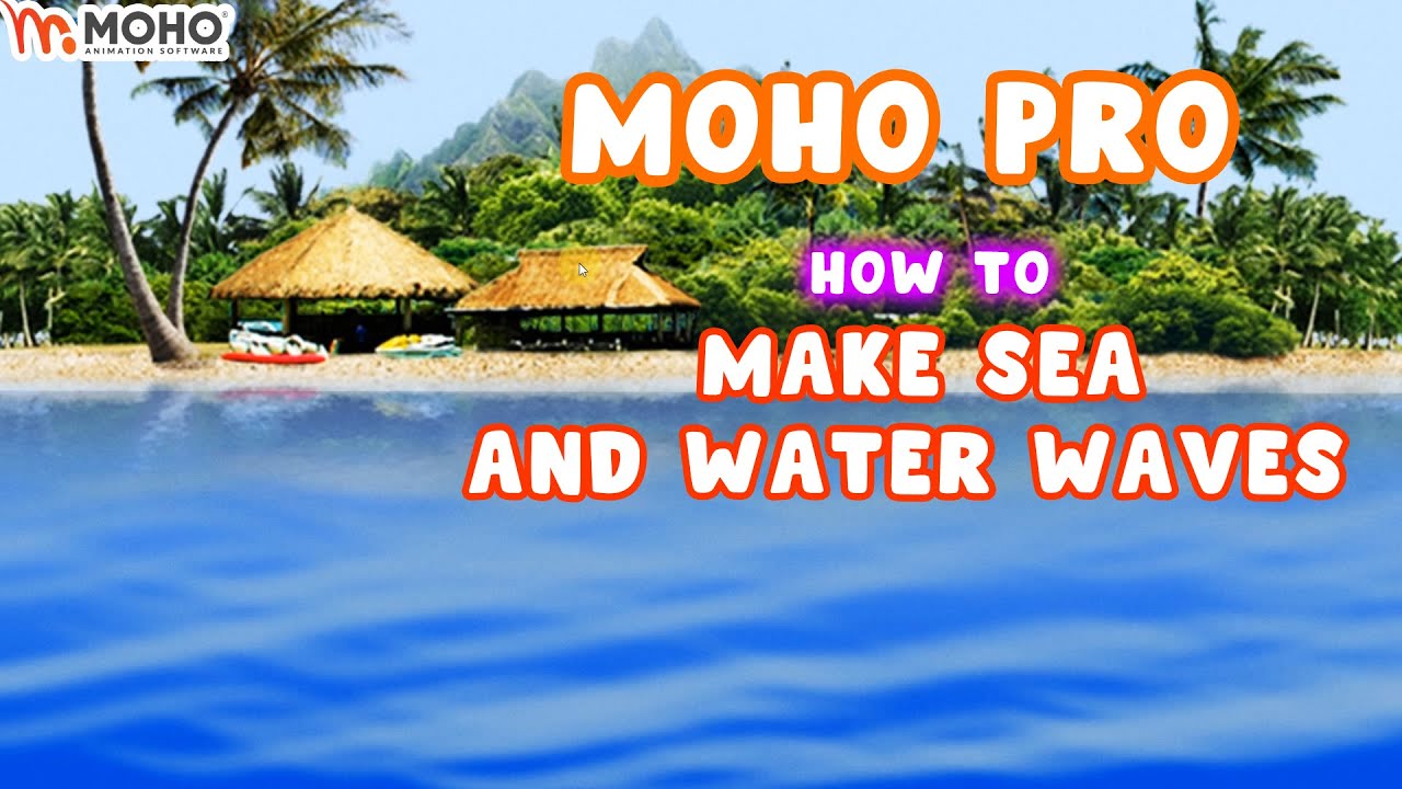 How to make sea and water waves -  MOHO PRO - ANIME STUDIO