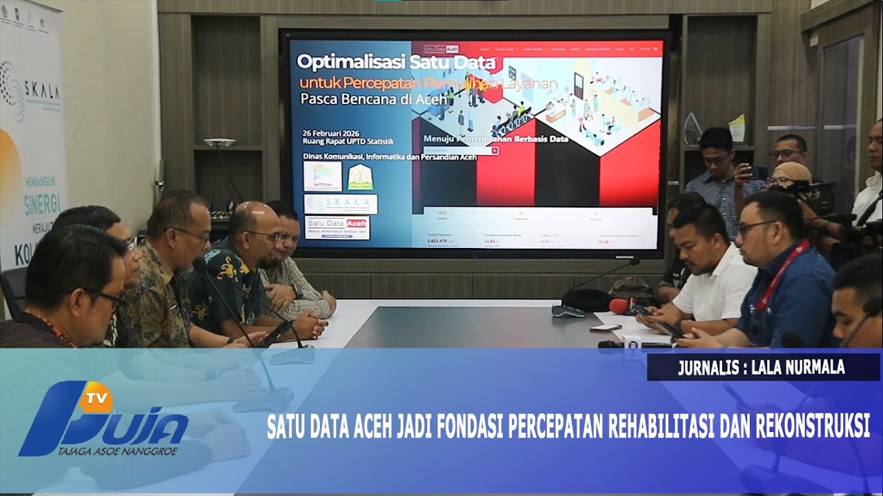 Satu Data Aceh Jadi Fondasi Percepatan Rehabilitasi dan Rekonstruksi