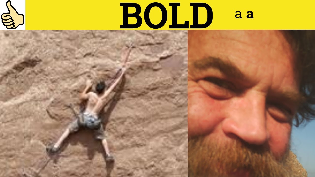 🔵 Bold Boldly Boldness - Bold Meaning - Boldly Examples - Bold Definition - Basic GRE Vocabulary