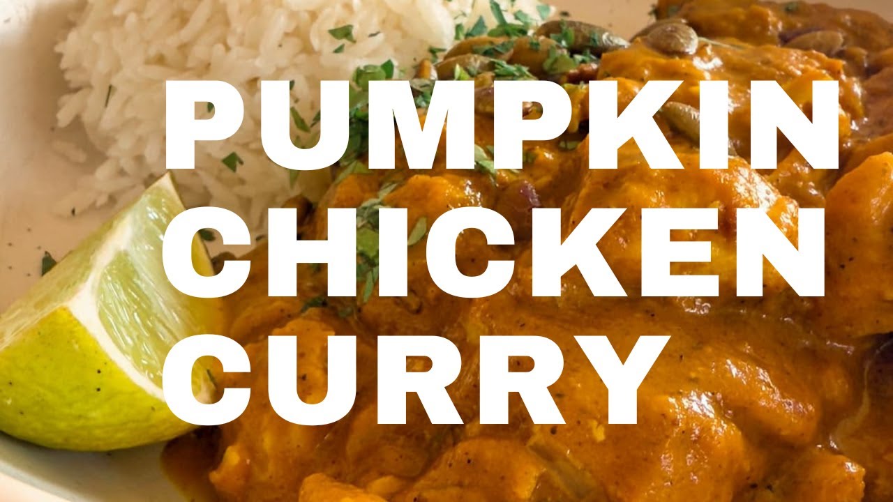 Сливочное куриное карри с тыквой