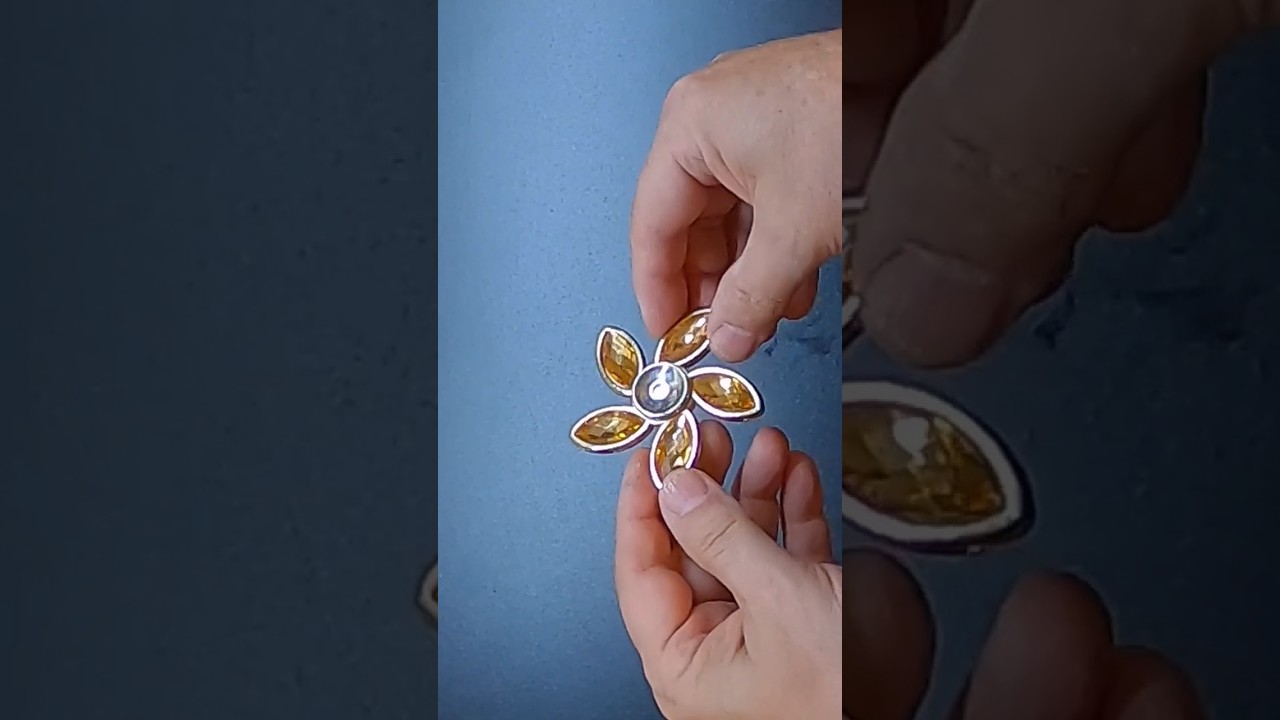 Gold 5 Pedal Fidget Spinner