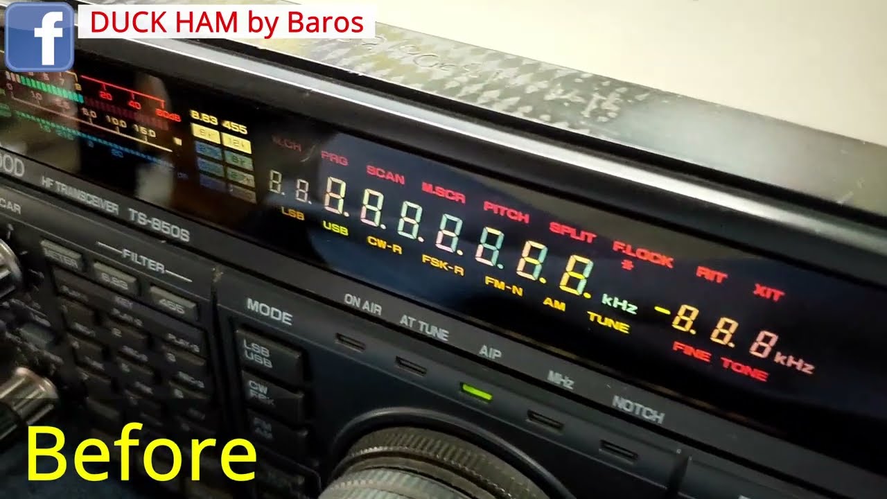 KENWOOD TS-850S Bad Displayแก้จอมองยาก