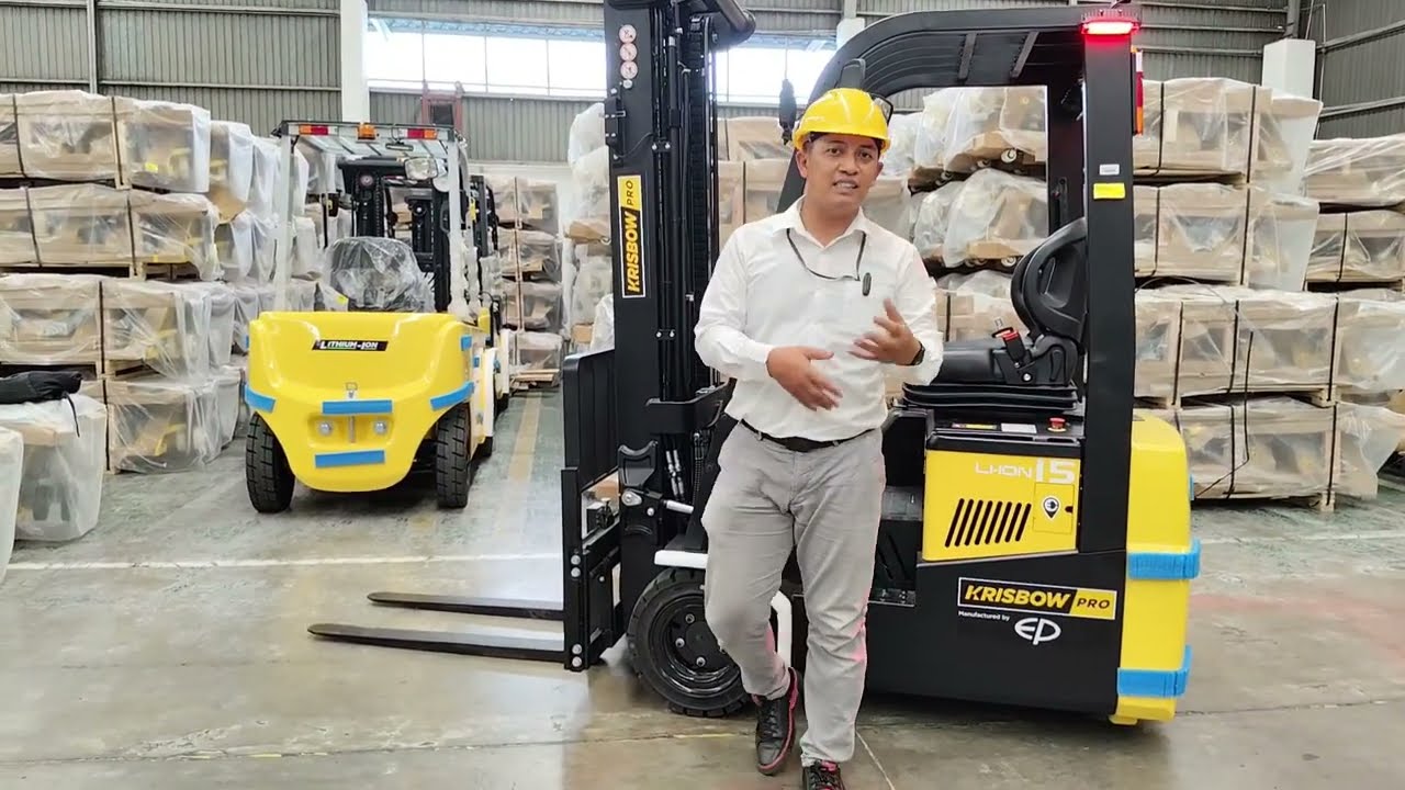 Forklift yang Rajanya Gang Sempit,.. Ya Benar, Krisbow Pro EFL 1.5 3 wheel Light Duty !!!