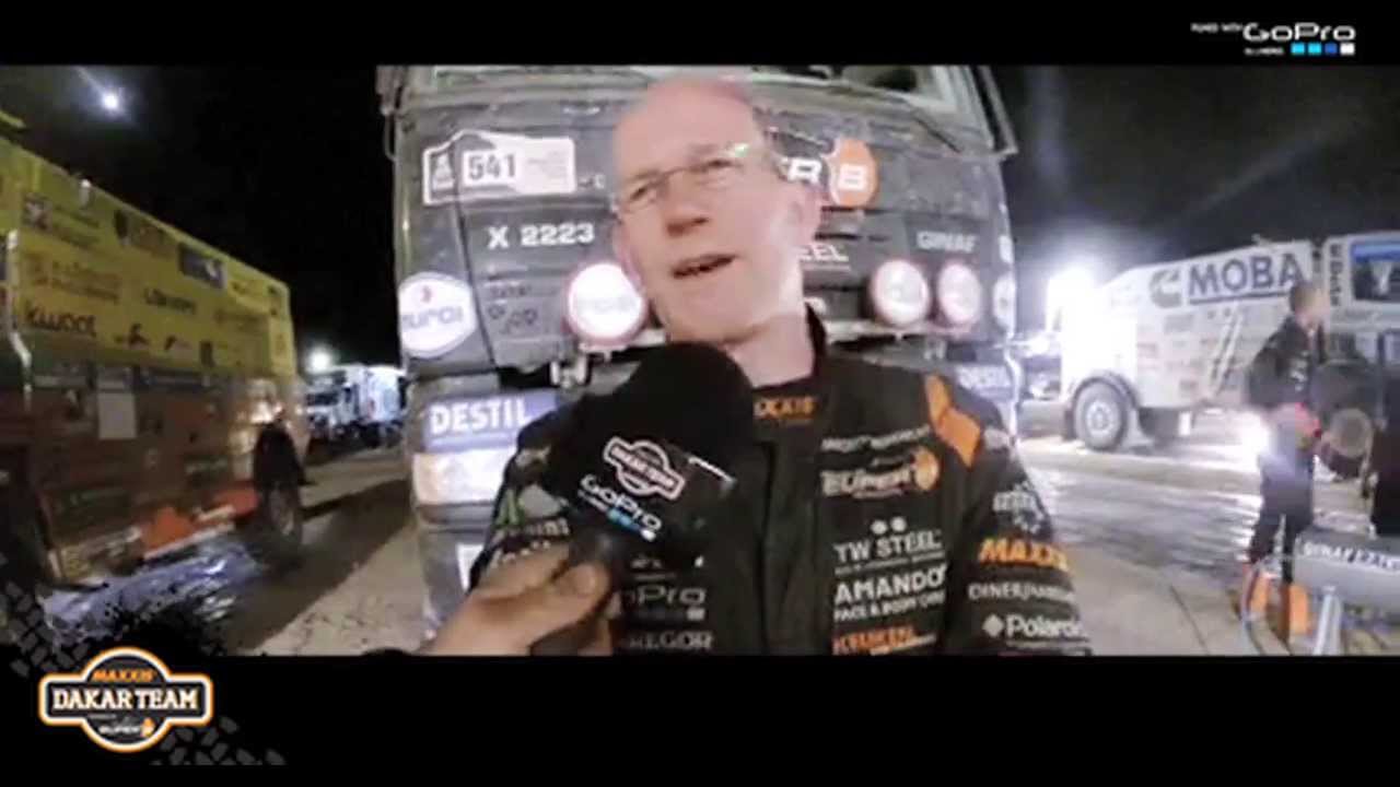 ''Dakar 2014'' Special interview Kees Koolen | Stage 4 Nazca - Arequipa | Helicopter shots