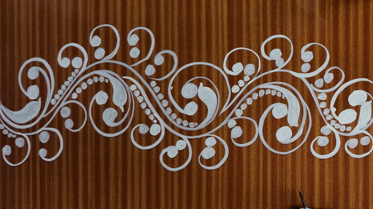 Very Easy and Simple Door Alpona design/ Easy door alpona for Laxmi Puja/dooralponadesing 