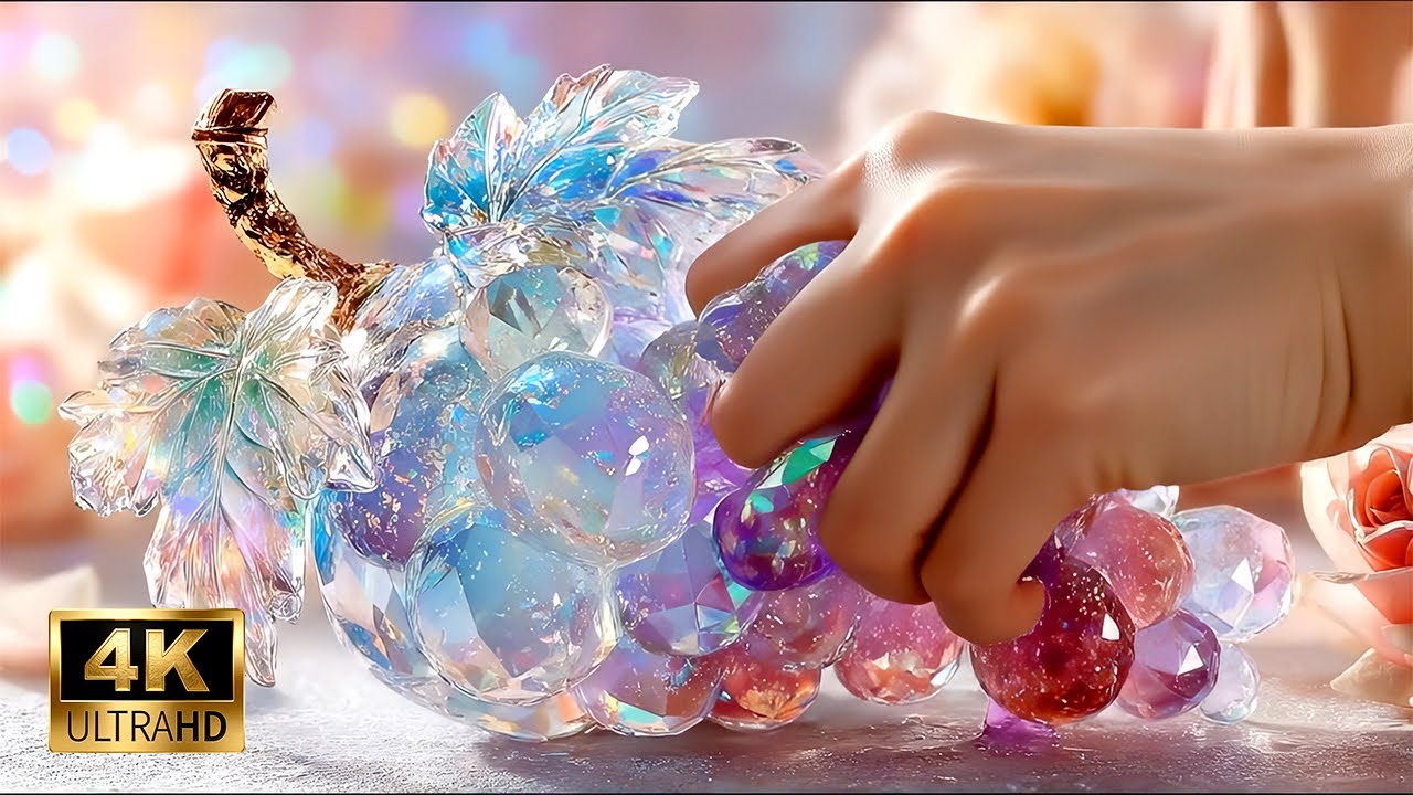 ASMR | Beautiful Crystal Fruit Squeeze /  Relaxing & Instant Stress Relief #aiasmr