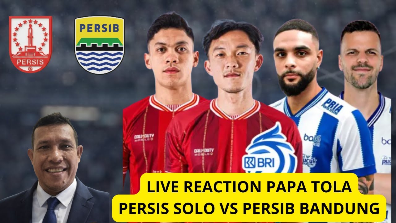 🔴 LIVE REACTION Persis Solo vs Bhayangkara FC🔥Reaksi, Emosi, dan Momen Krusial