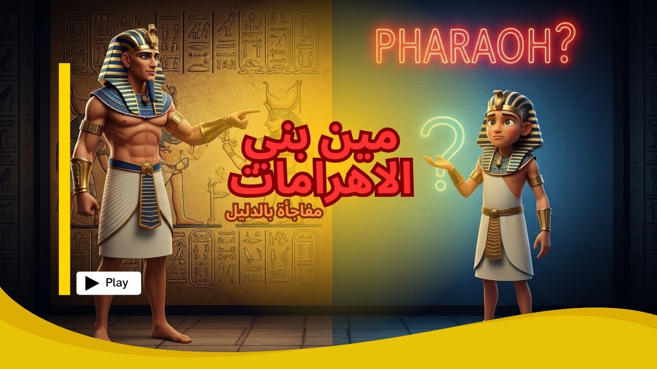 بالدليل القاطع !! الي بني الاهرام مش الفراعنة