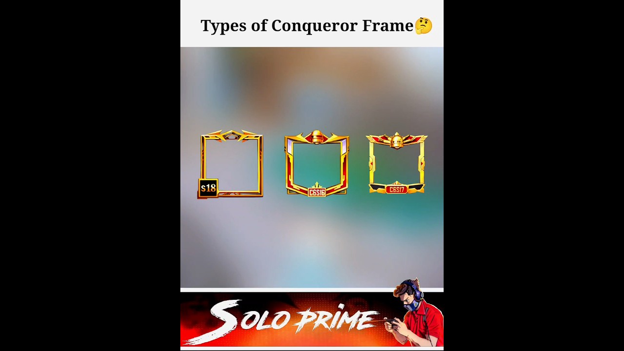 I have 3 Different Conqueror Frames 🗿