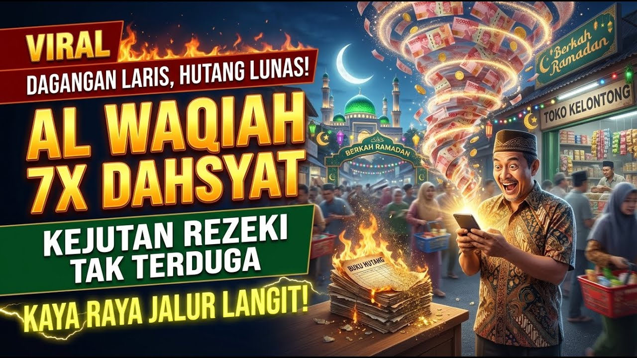 RAHASIA HARI BERKAH! Bacaan Al Waqiah 7x Magnet Rezeki Ramadhan
