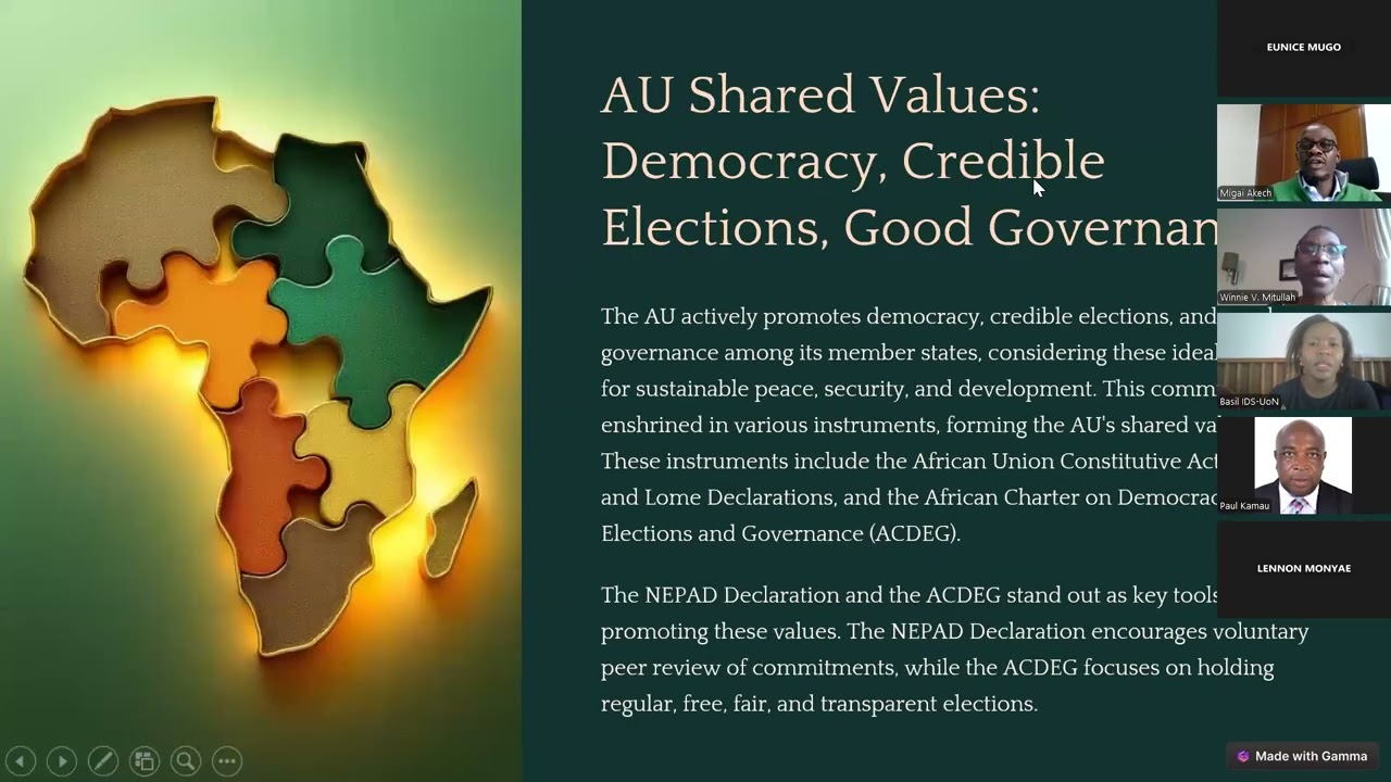 IDS   ULI Africa seminar   Each Other’s Keeper Where is the African Peer Review Mechanism APRM