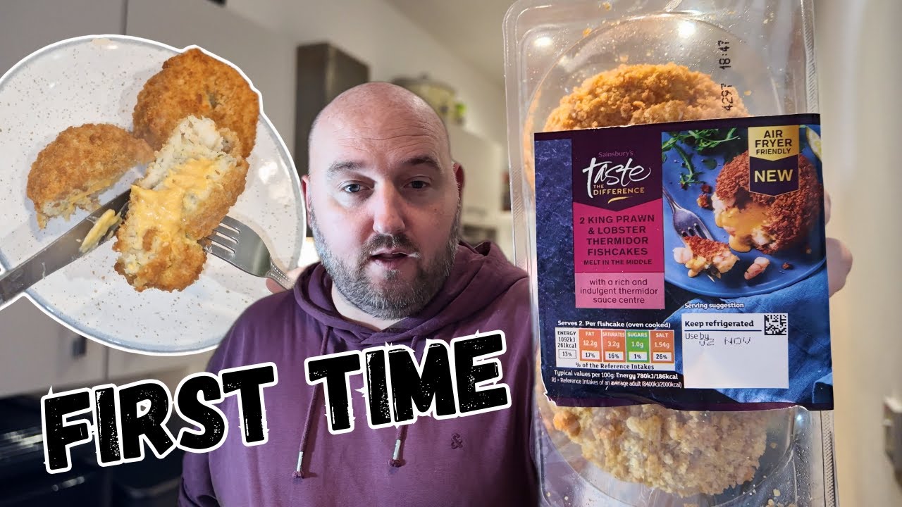 My first time trying a PRAWN & LOBSTER THERMIDOR FISHCAKE - Will I be able to TASTE THE DIFFERENCE ?