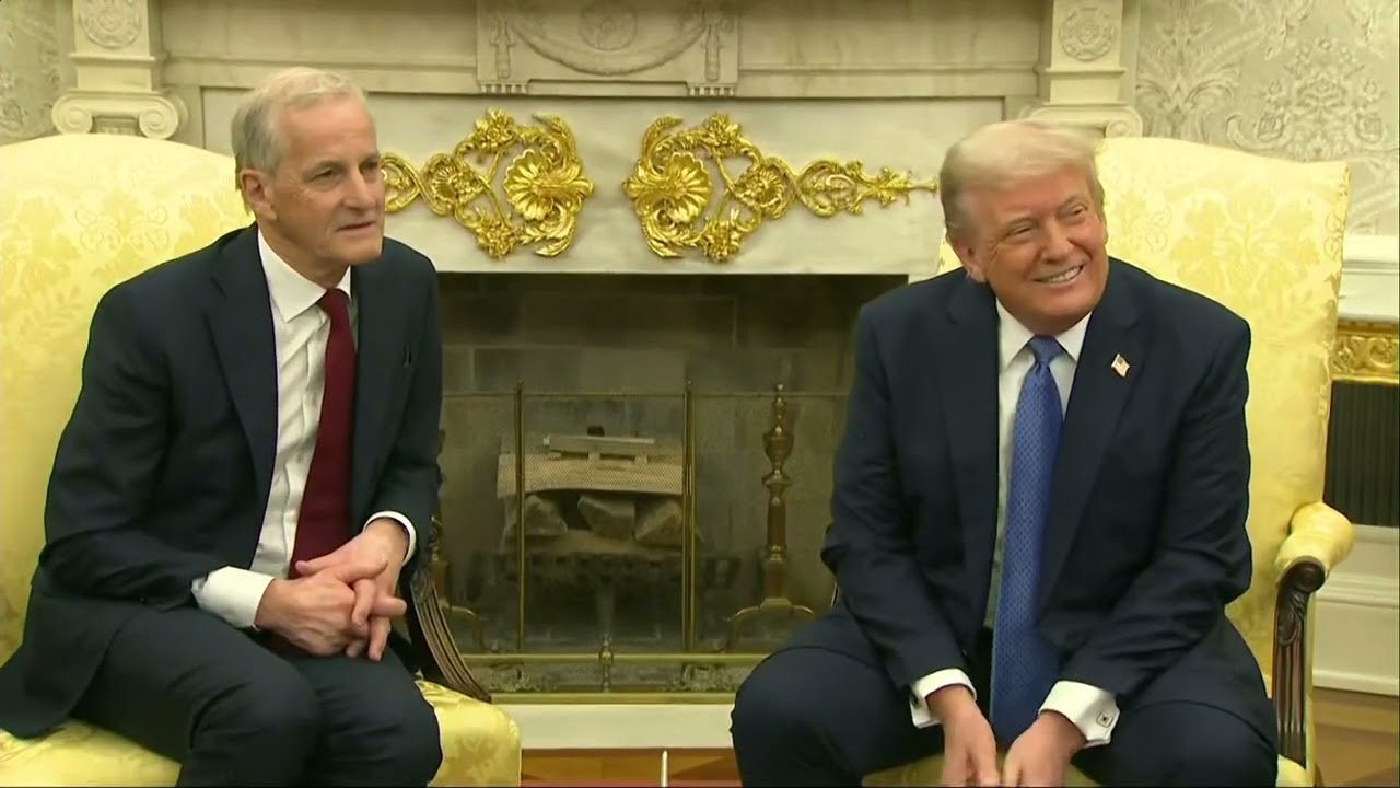 President Trump hosts Norwegian Prime Minister Jonas Gahr Store | FULL VIDEO