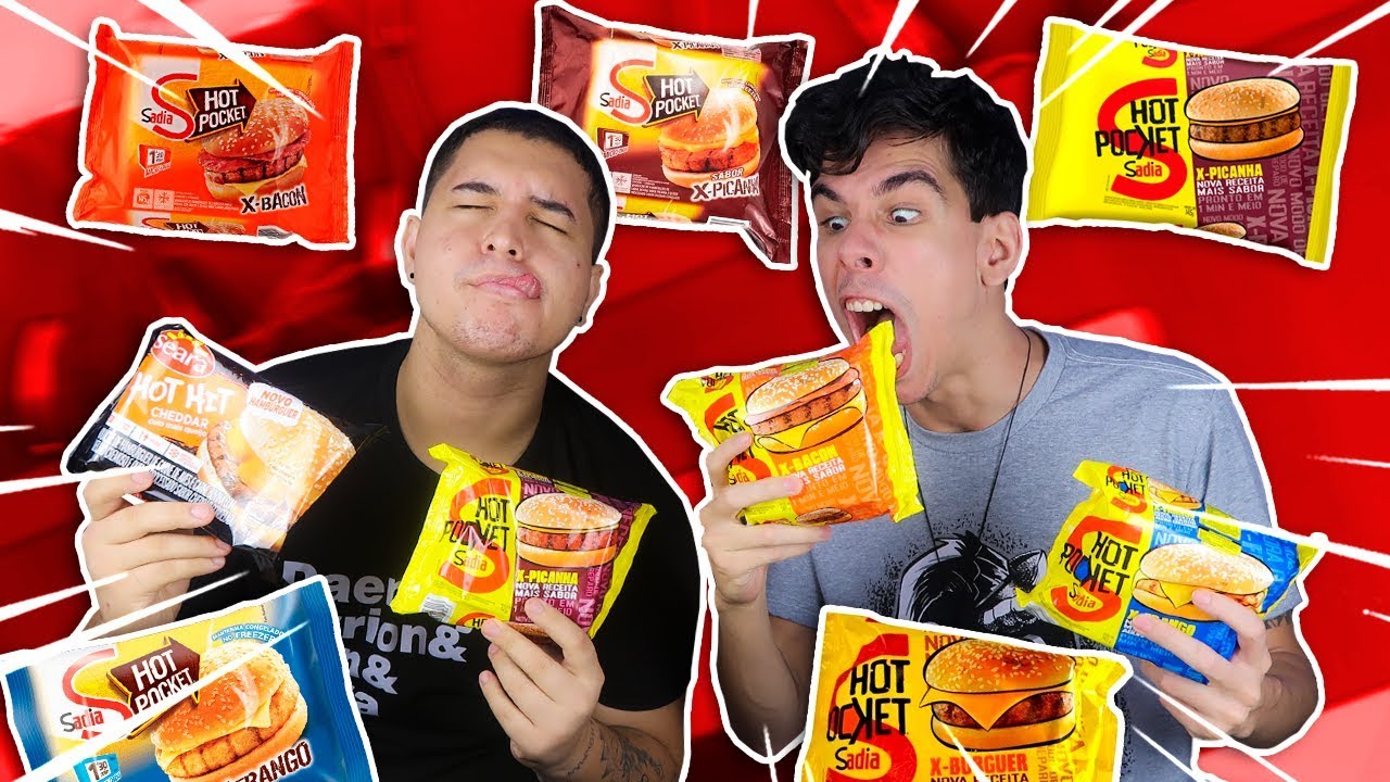 Guilherme Yuri provando comidas