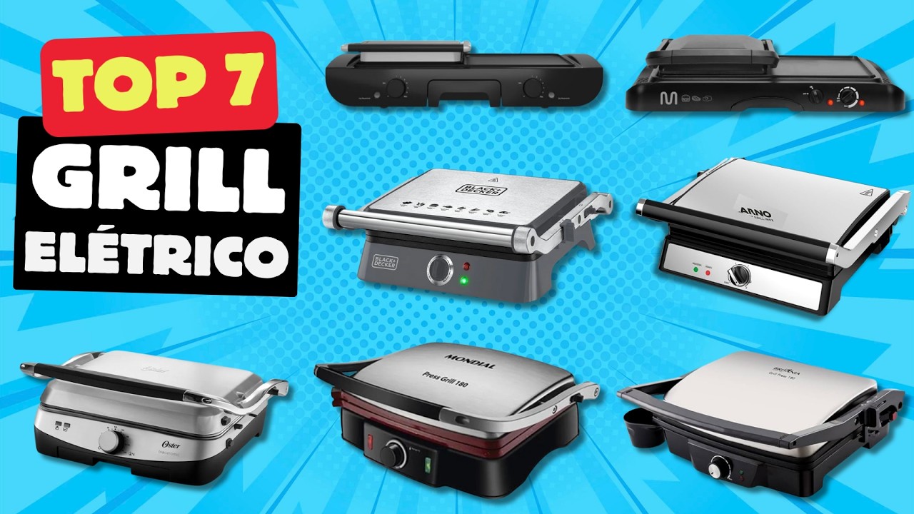 O MELHOR GRILL ELÉTRICO de 2025 🏆 Análise de 7 modelos (do PIOR ao MELHOR!)