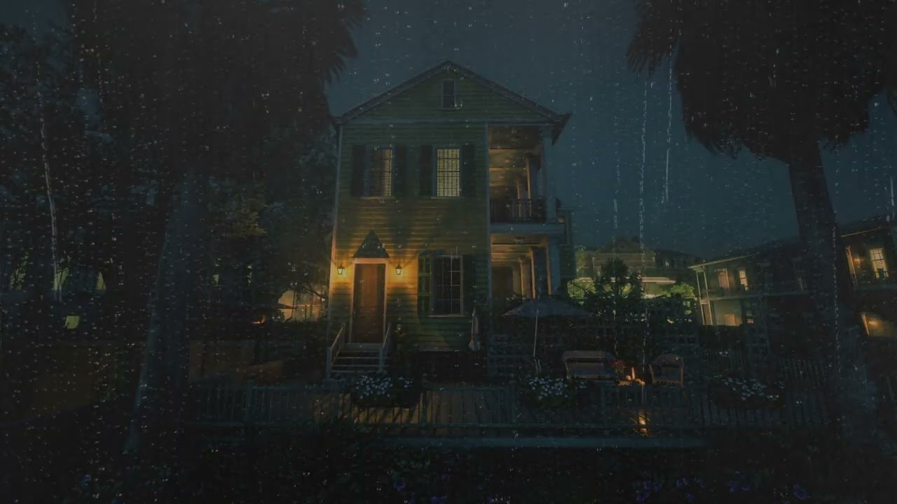 Heavy Rain Storm at Night Guaranteed to Improve Your SLEEP with RDR2 Thunder Sounds