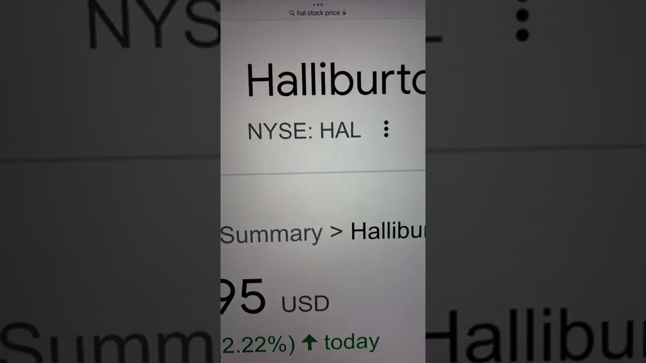🔴 Факты о торговле акциями компании Halliburton (HAL) 🔴