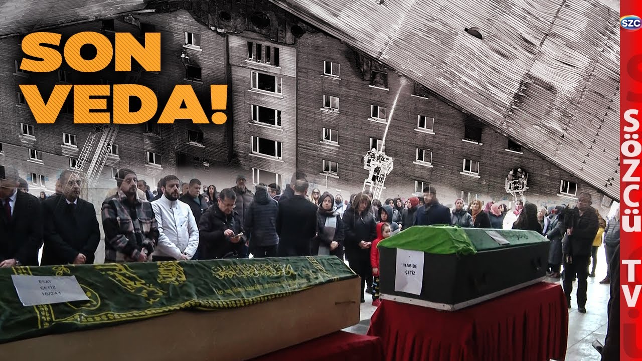 Bolu Kartalkaya Otel Yangını Faciasında Ölenlerin Cenazelerinde Gözyaşları Sel Oldu!