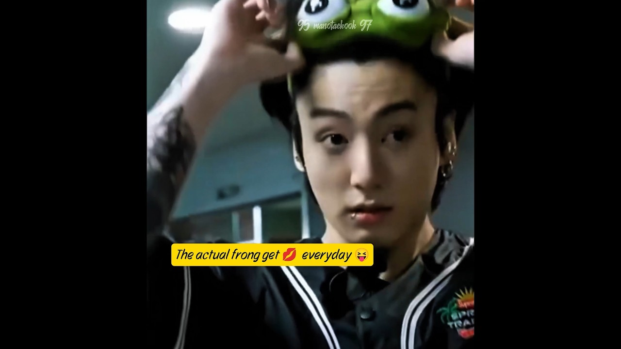 The actual 🐸 Taehyung kissed 