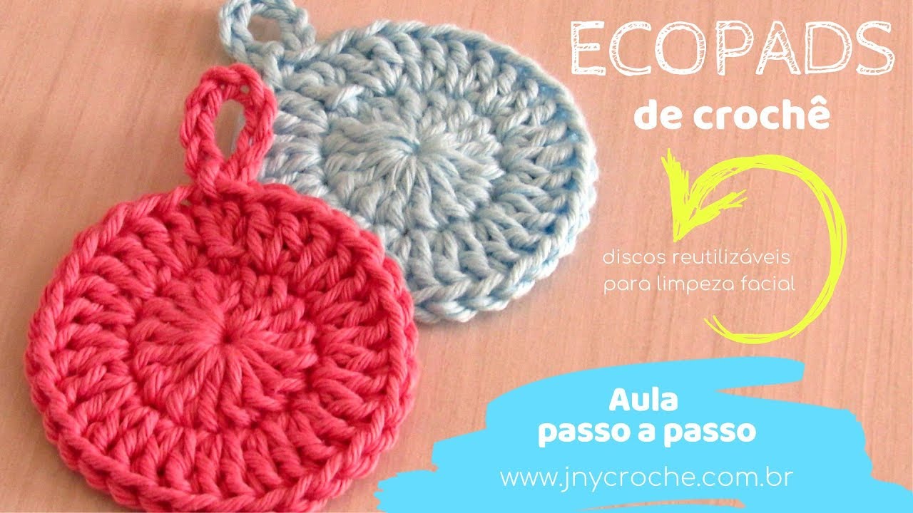 Ecopads de crochê | aprenda passo a passo - JNY Crochê