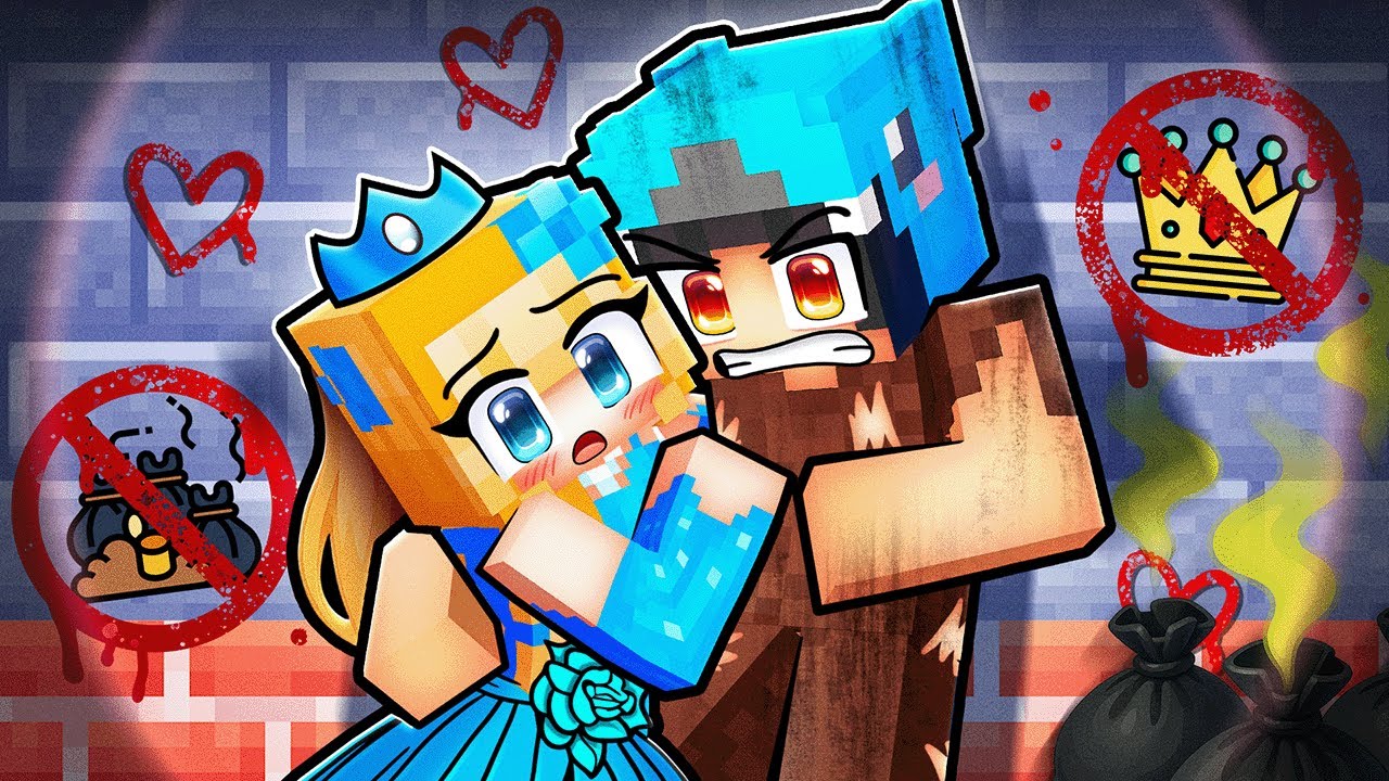 PEASANT And PRINCESS FORBIDDEN LOVE in Minecraft!