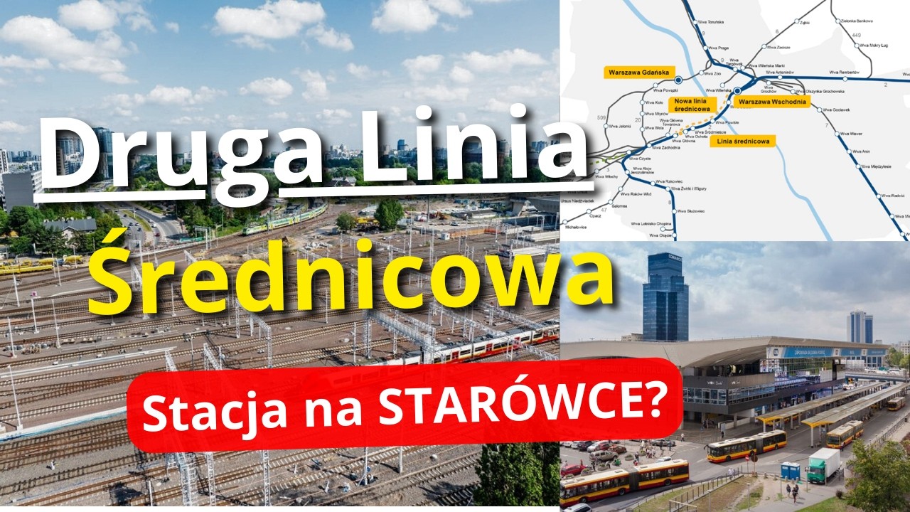 Warszawa Planuje Drugą Linię Średnicową! Nowa Trasa Kolejowa Mogłaby Przebiegać pod Starym Miastem!
