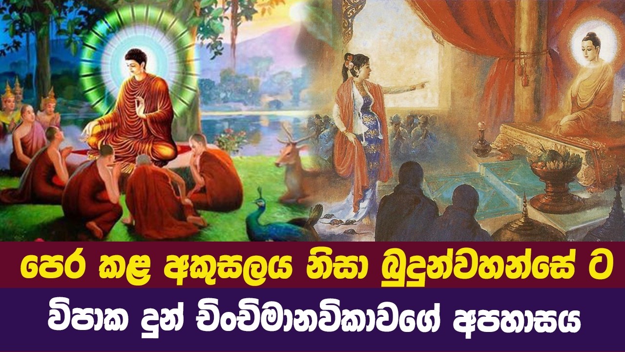 බුදුන් වහන්සේට අපහාස කළ චිංචිමානවිකාව ගේ කතා වස්තුව සහ පෙර  | Dhaham Katha