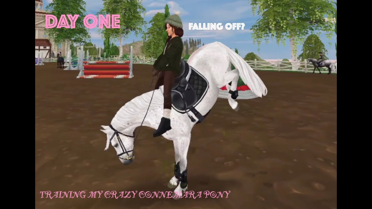 DAY ONE OF TRAINING MY CRAZY PONY! falling off? /SSO RRP