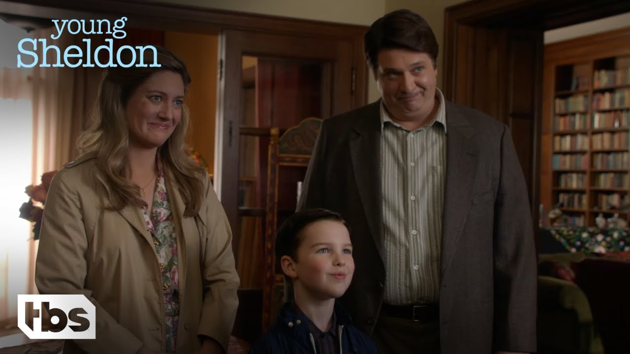 Young Sheldon: Sheldon’s Parents Recount Meeting Dr. Douglas (Season 1 Episode 10 Clip) | TBS