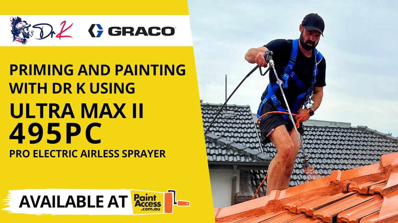 Terracotta roof priming and painting with Dr K | PaintAccess @duluxaustralia@PaintaccessAu