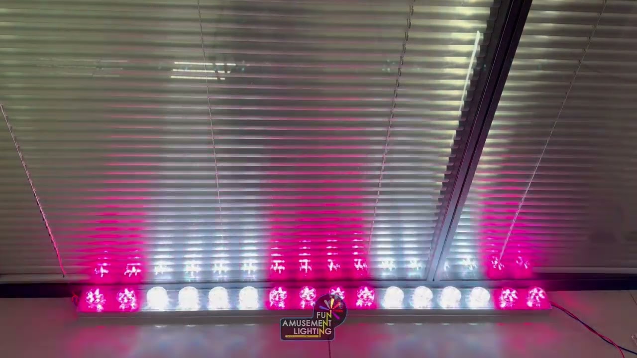 S-14G Pink & White LED Funfair Lights, YE Program Screw Cap LED Light