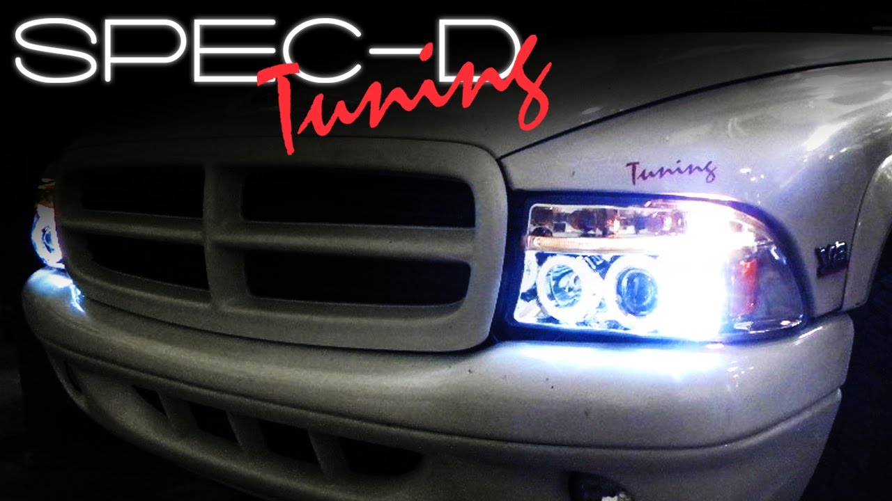 ВИДЕО ПО УСТАНОВКЕ SPECDTUNING: 97-04 DODGE DAKOTA / 98-03 DODGE DURANGO ПРОЕКЦИОННЫЕ ФАРЫ