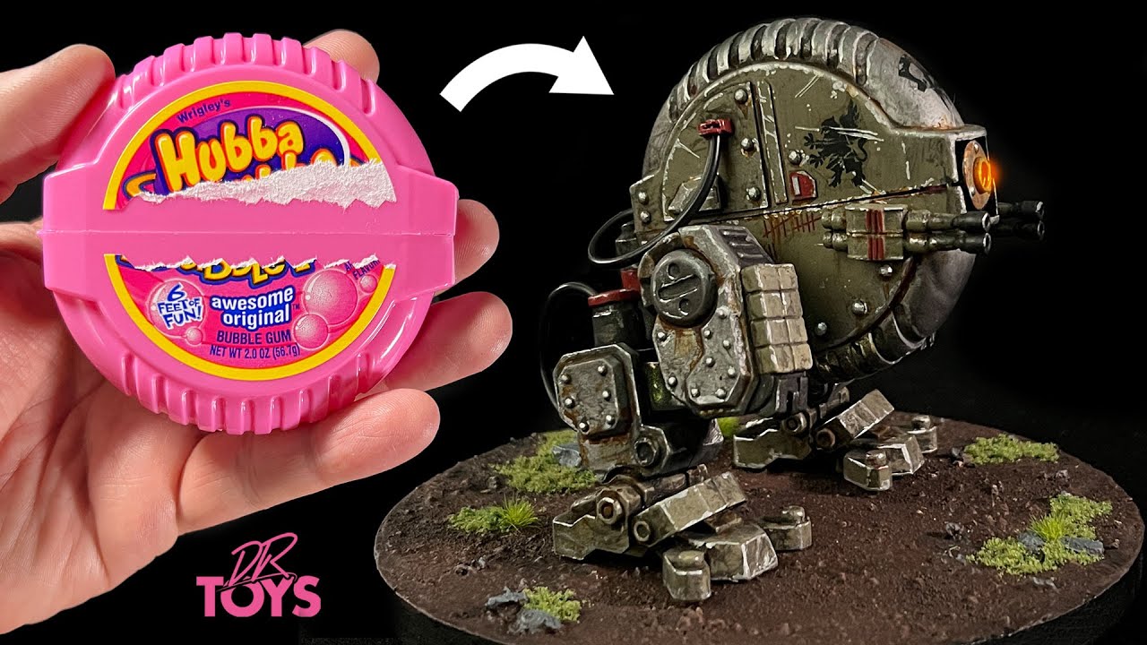 Я сделал робота из контейнера из-под жевательной резинки