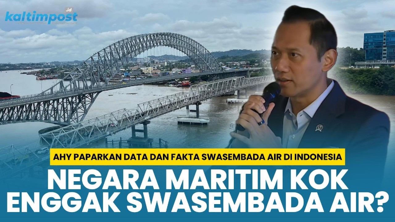 Menko Agus Harimurti Yudhoyono Ungkap Kenyataan Indonesia Sulit Penuhi Kebutuhan Air Masyarakat