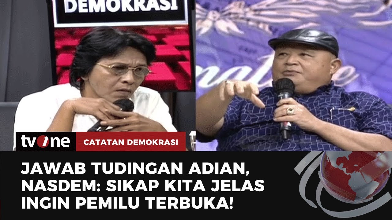 Adian Napitupulu Serang Habis-habisan Politisi Demokrat dan NasDem soal Pemilu Tertutup | tvOne