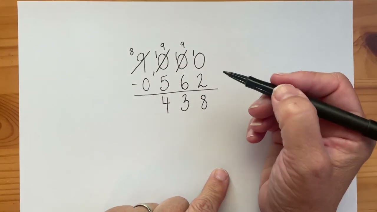 1-4 Subtracting across zeros