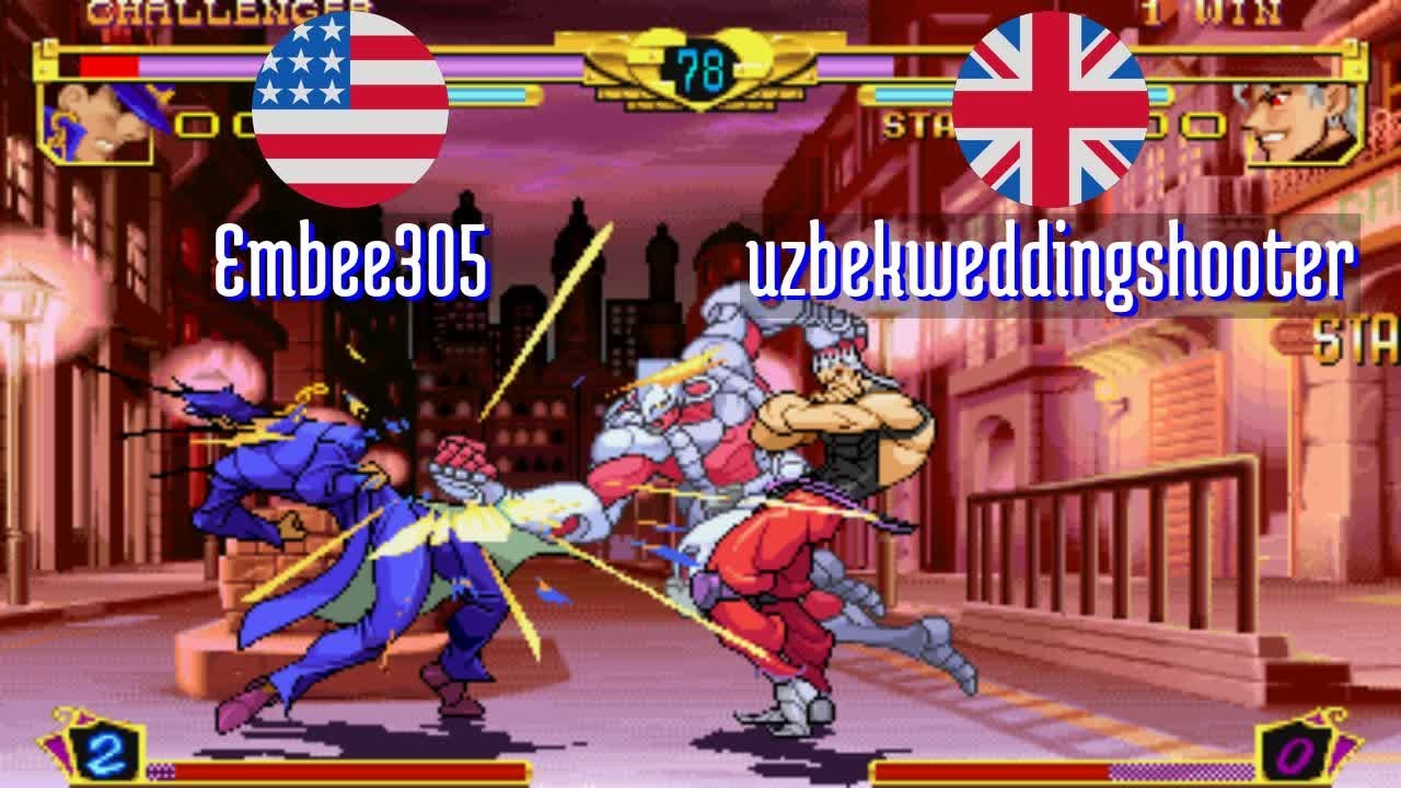FT3 @jojobanr1: Embee305 (US) vs uzbekweddingshooter (GB) [JoJo HFTF jojoban Fightcade] Feb 13