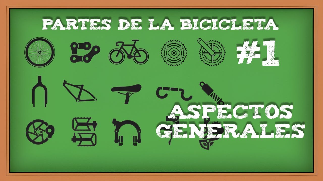 Cuáles son las partes de la bicicleta. Aspectos generales