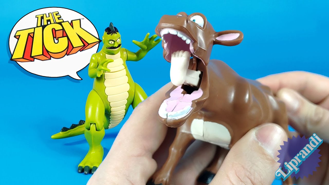 THE TICK LA MUCCA MANGIAUOMINI & NEIL IL DINOSAURO - BANDAI 1994 - BACK THEN VINTAGE REVIEW