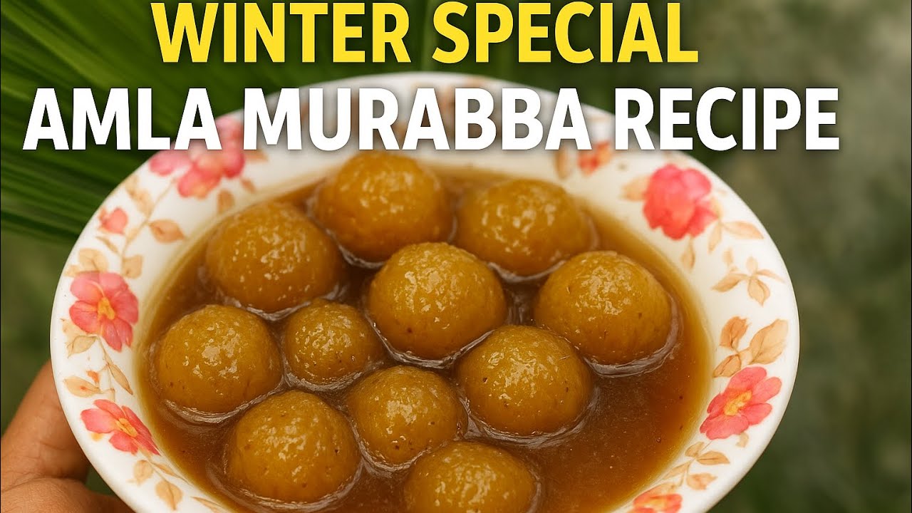Glowing Skin & Strong Hair Ka Secret! Amla Murabba Recipe🍈| Winter Special Immunity Sweet #viral#yt 