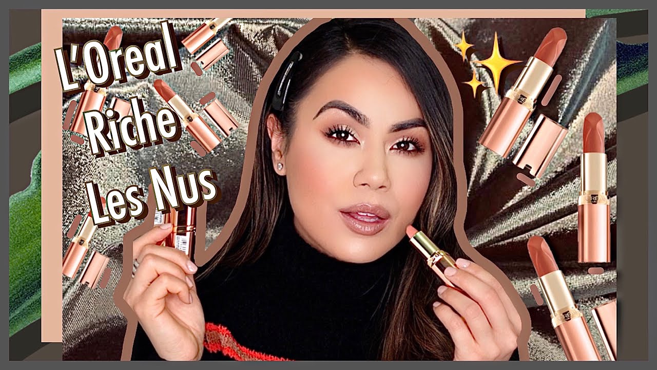 L'Oreal Colour Riche Les Nus Intense Lipstick Swatch and Review